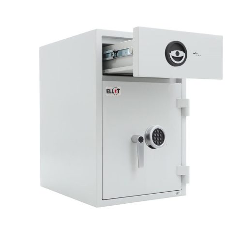 Seif certificat sertar transfer Ellit® DepoPro65 cheie/electronic 670x440x550 mm EN1143/D1 – sertar fata