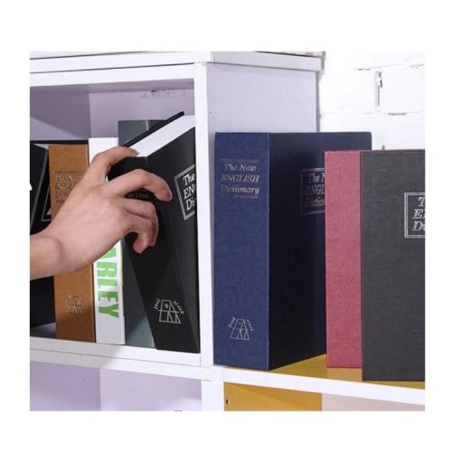Caseta valorica tip carte Ellit® ENGLISH mare 240x155x55 mm negru cheie
