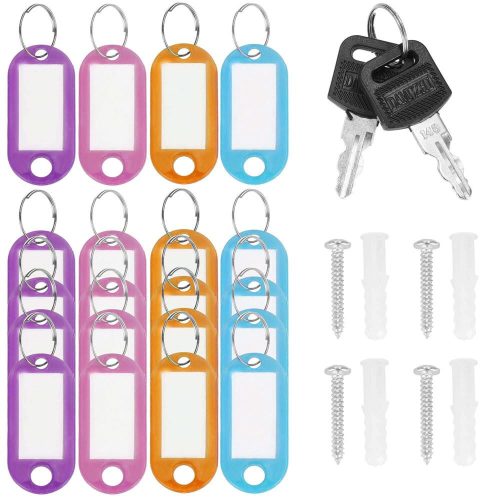 Caseta cheie Ellit® KEY20 cu brelocuri incluse 200x160x75 mm alba