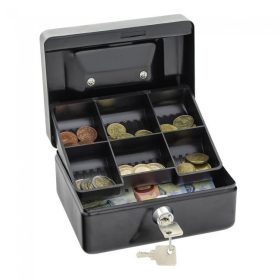 Caseta bani Ellit® CASH1 80x150x120mm negru
