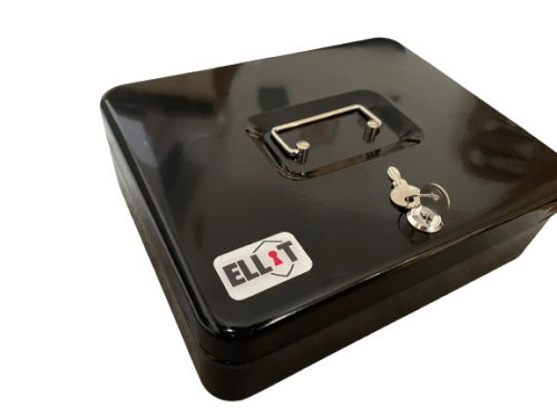Caseta pistol Ellit® Home GunBOX cheie 300x240X90mm negru