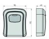 Depozitar cheie Ellit® BasiLockit002 115x96x40mm inchidere cifru 