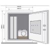 Seif antifoc mobila Yale® YFM/420/FG electronic 420x352x433mm