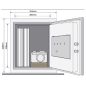   Seif antifoc mobila Yale® YFM/420/FG electronic 420x352x433mm