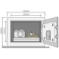   Seif mini mobila Yale® YSG/250/DB electronica/led 200x310x200 mm