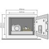 Seif hotel mobila Yale® YSG/250/DB electronica/led 250x350x250 mm