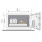   Seif mini mobila Yale® YSV/170/DB/P electronic 170x230x170 mm
