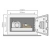 Seif hotel mobila Yale® YSV/200/DB 200x310x200 mm